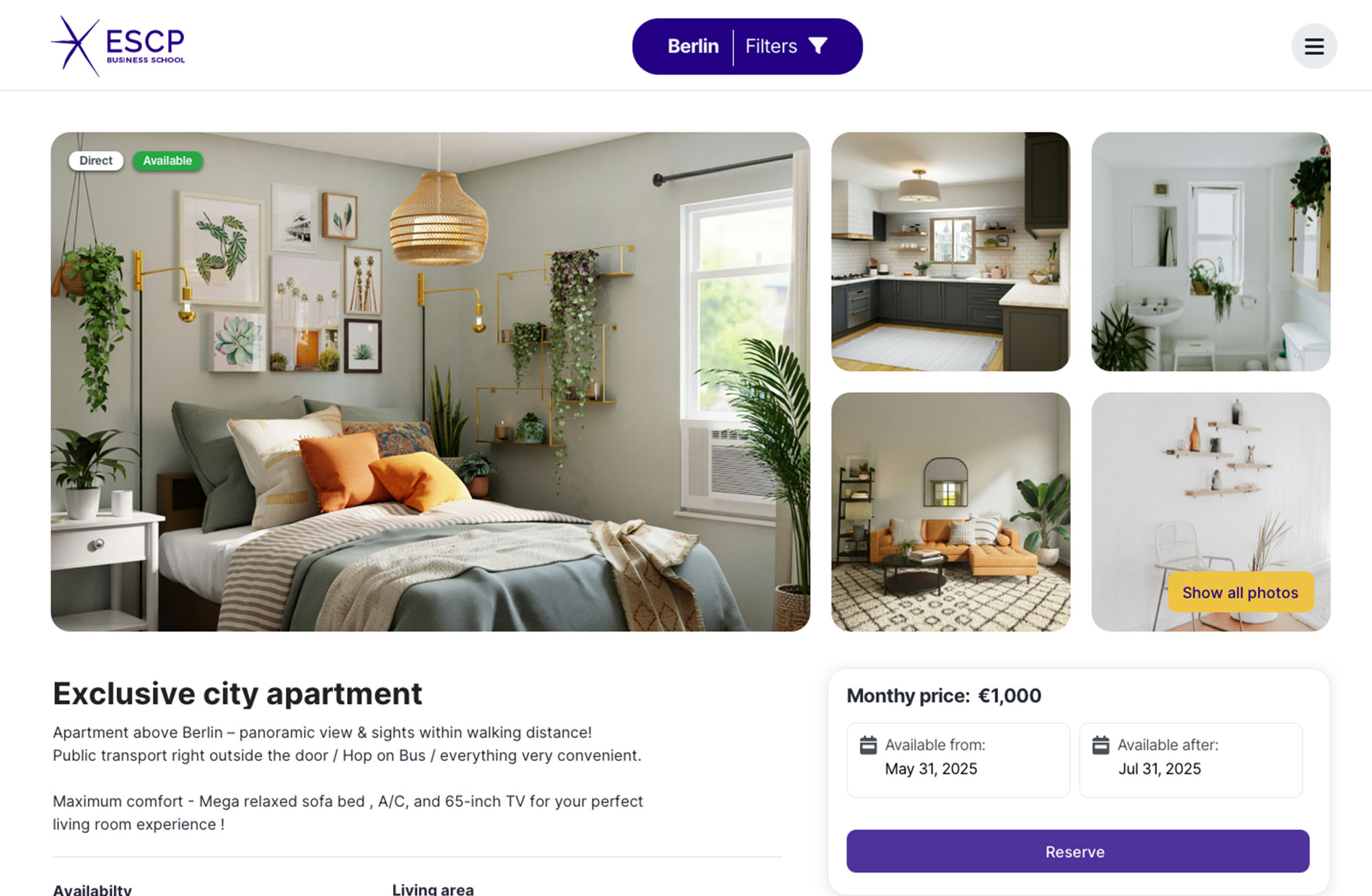 ESCP Housing Web Platform