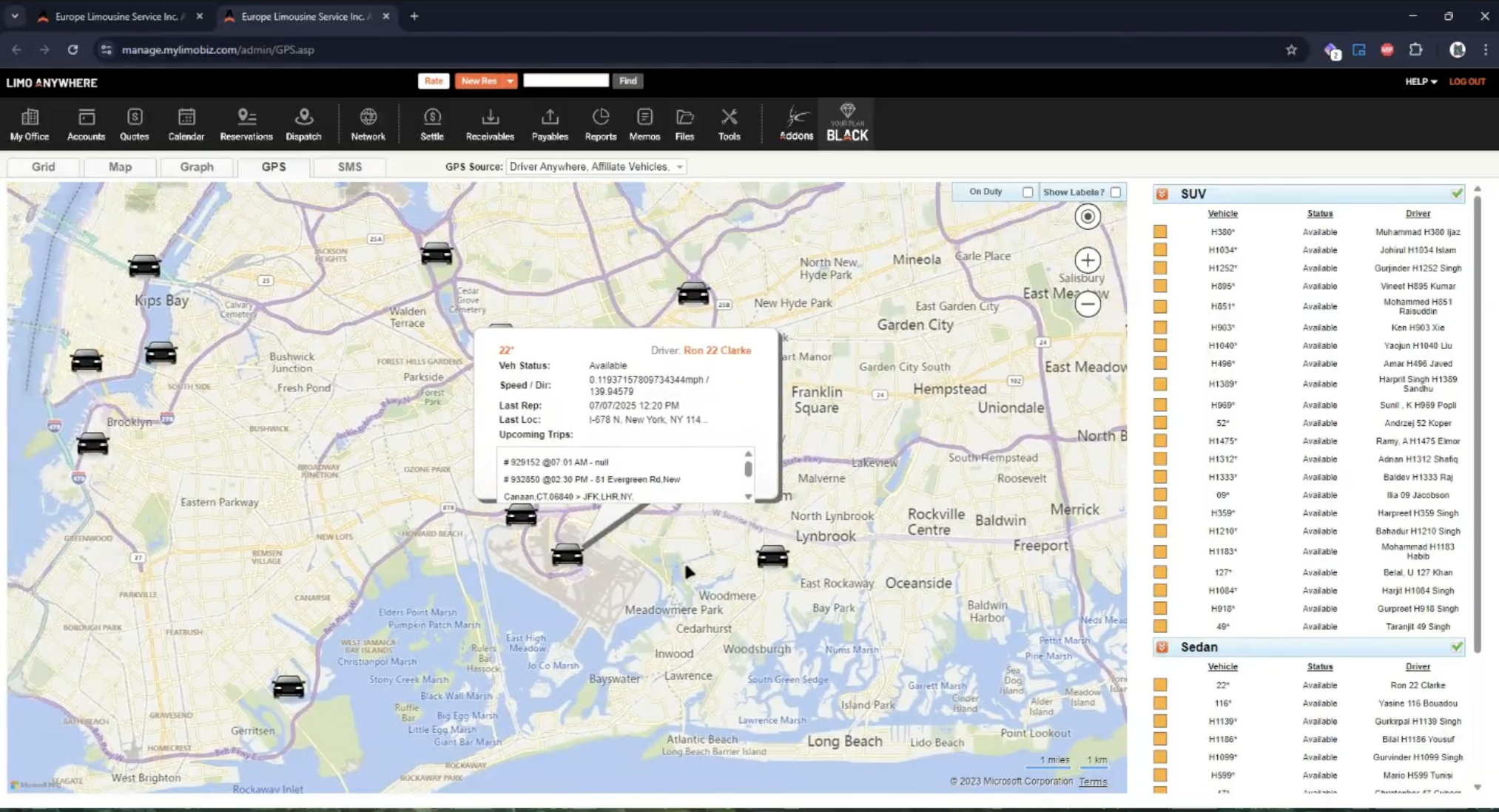 Competitor Software Screenshot